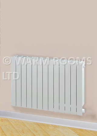 Tempora Flat Top Aluminium Radiator - Finished in RAL9010 Pure White 